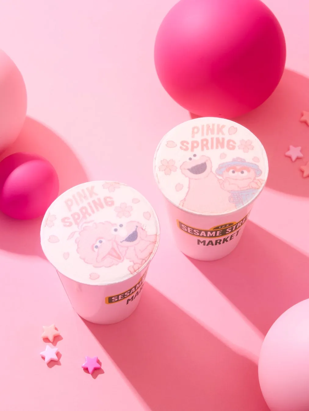 PINKキャラクターラテ