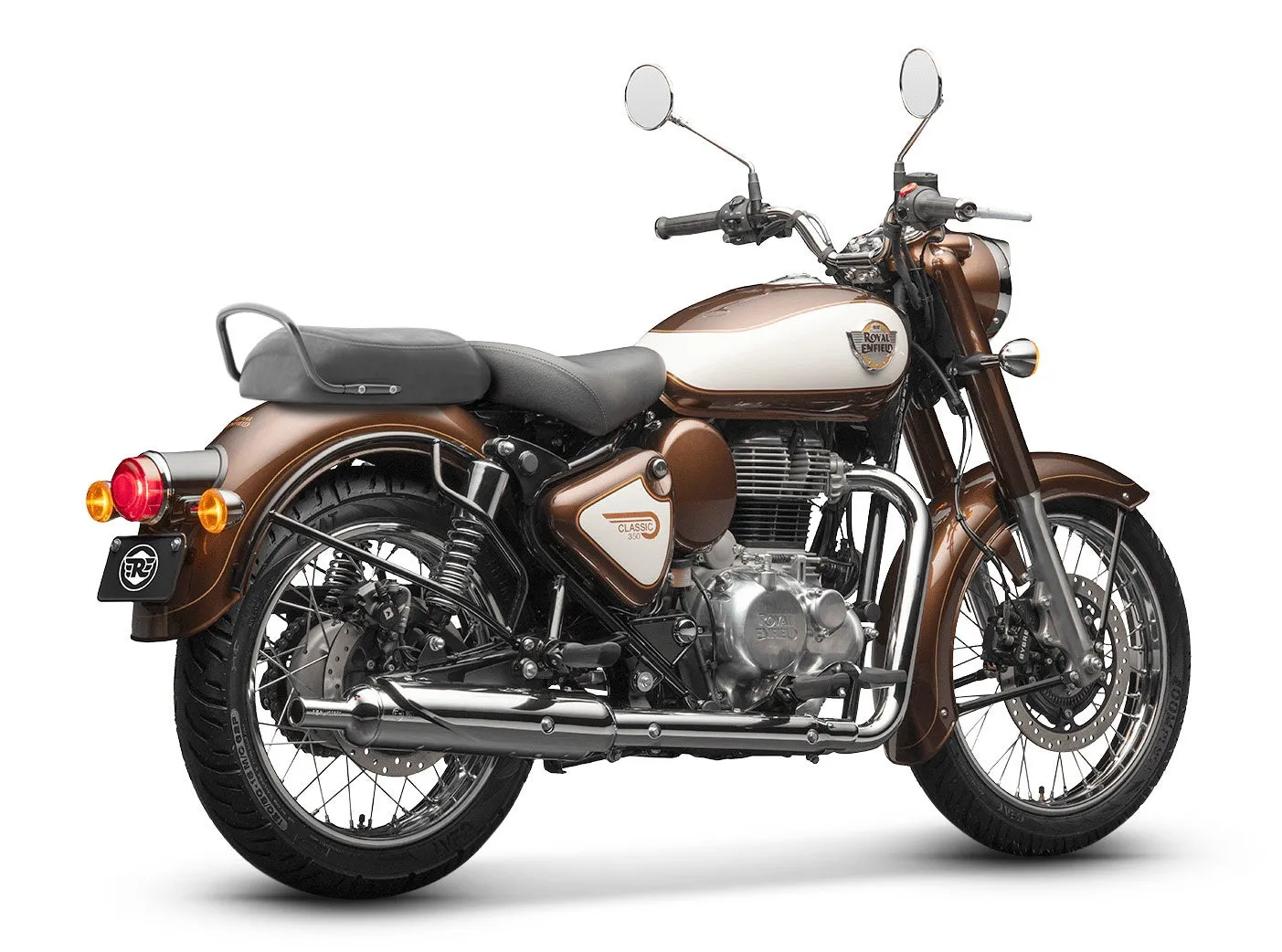 ROYAL ENFIELD CLASSIC 350 Heritage Premium Medallion Bronzeスタジオショット