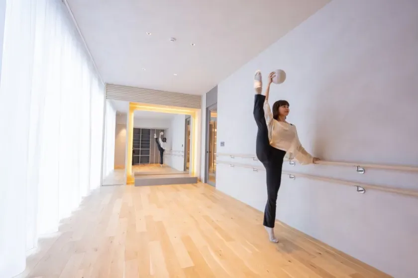 バレエのバーエクササイズ