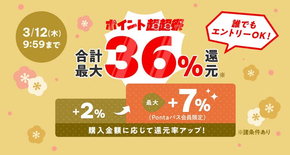 ポイント還元キャンペーン告知