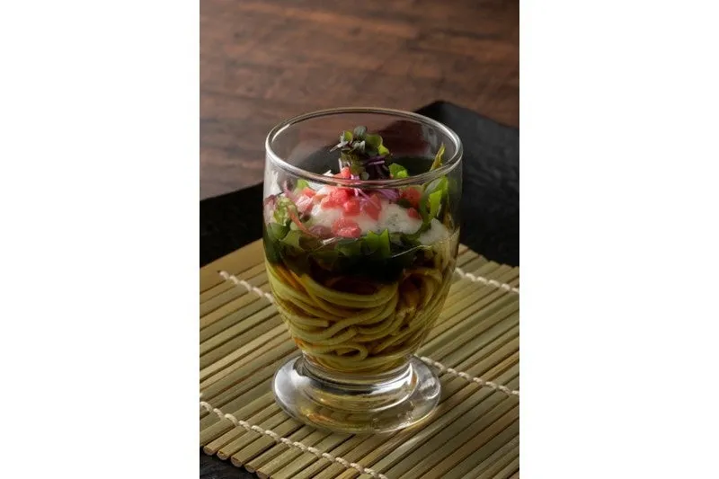 PREMIUM BUFFET限定 海藻とろろそばパフェ