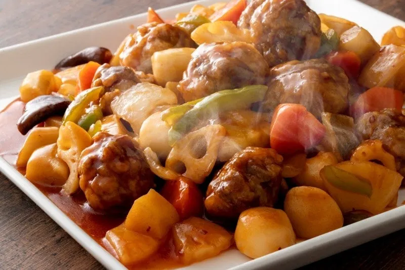 ゴロゴロ野菜の酢豚