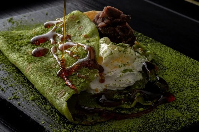 自分でつくる抹茶クレープ