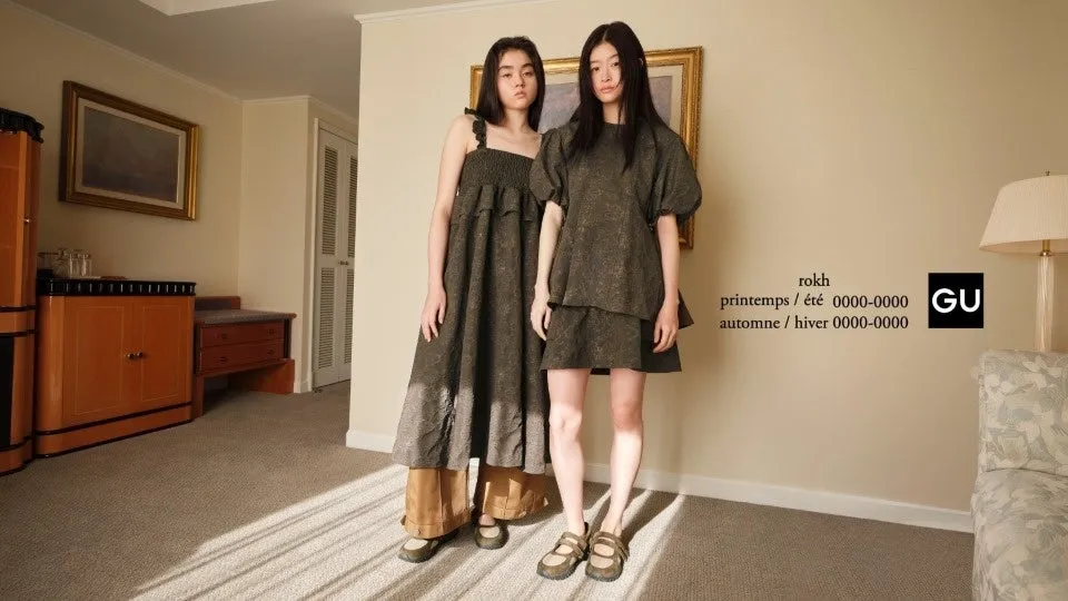 rokhとGUのロゴが入った画像