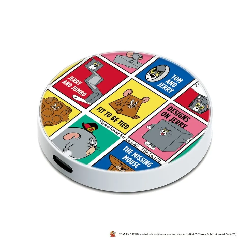 トムとジェリーのキャラクターが描かれた、丸いデザインのアイテム