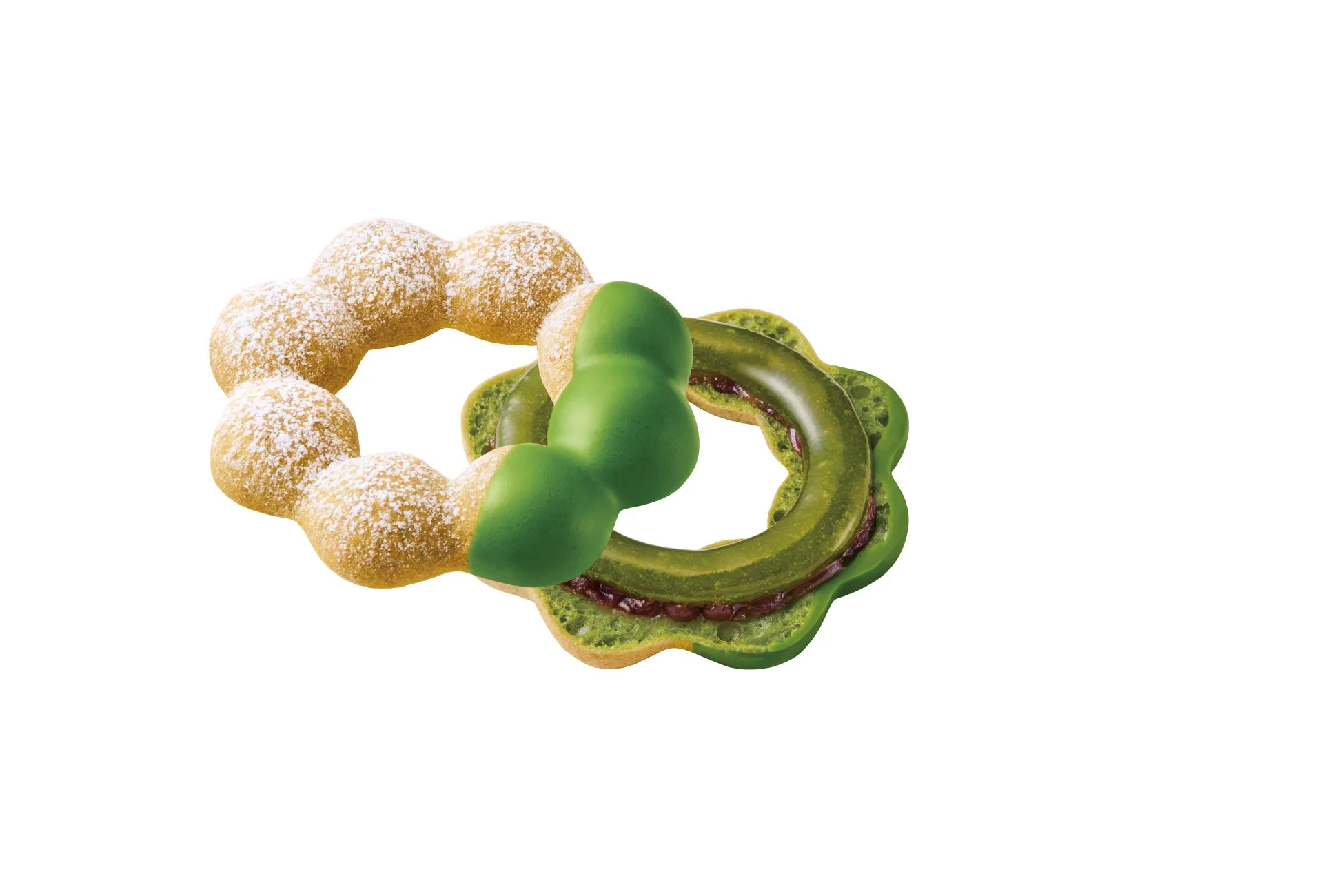 ポン・デ・宇治抹茶 あずき抹茶わらびもち