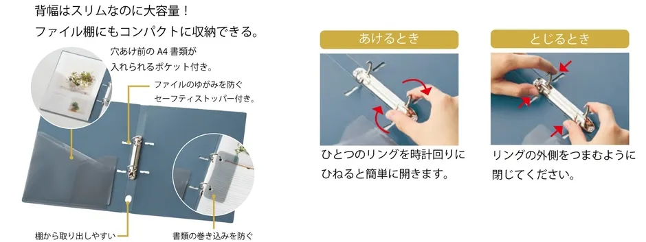 リングファイルの特徴