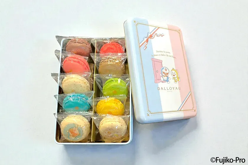 ドラえもんが描かれたマカロンの詰め合わせ