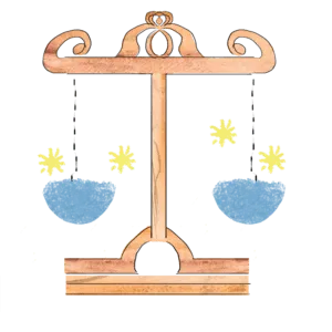 天秤座のイラスト