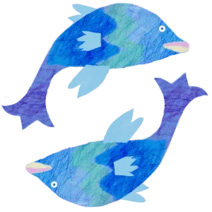 魚座のイラスト
