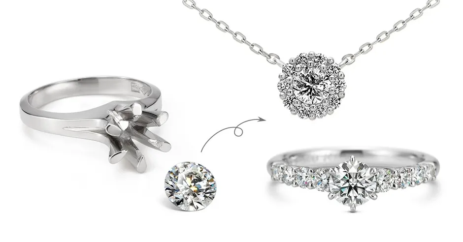 ダイヤモンドの指輪やネックレス