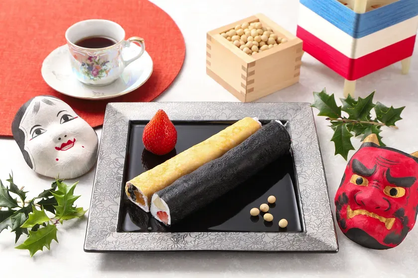 富岡紅茶といただく恵方巻クレープ