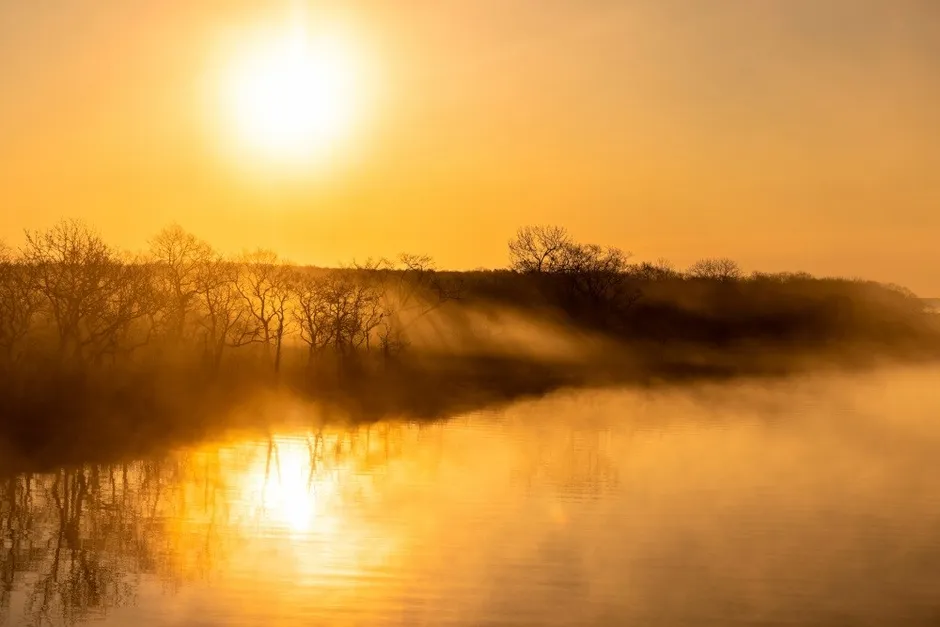 別海町の幻想的な風景