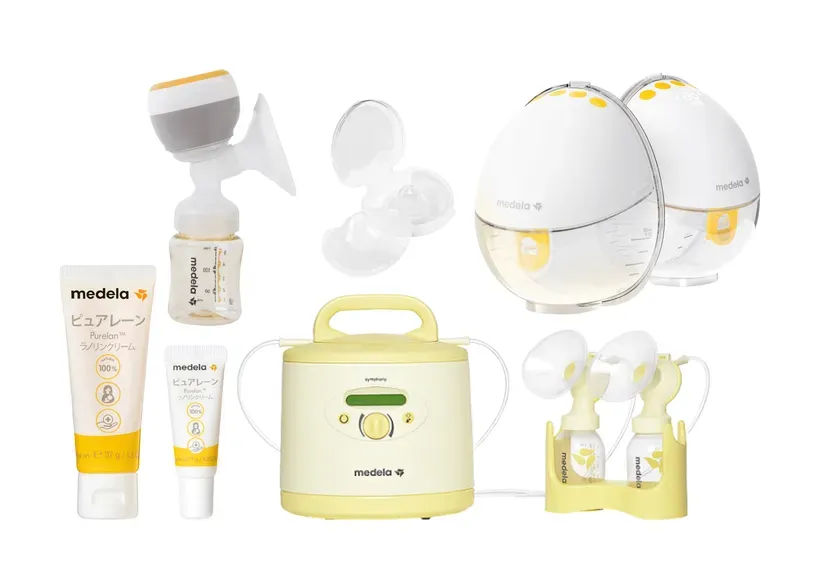 メデラ社のさく乳器やケア製品