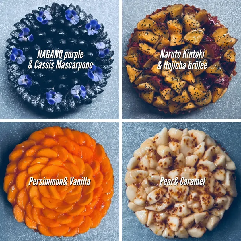 4種類のフルーツタルト