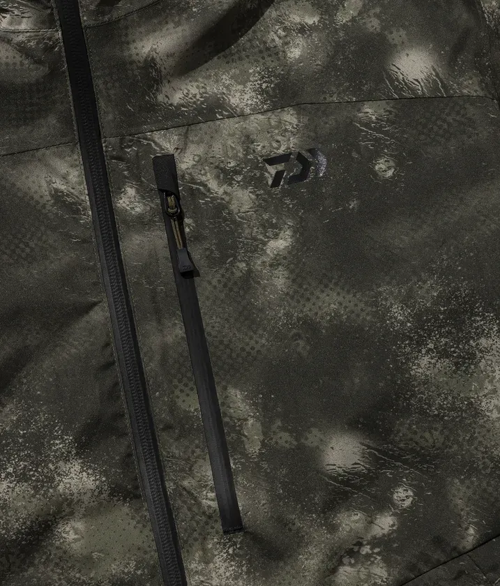 止水ファスナー付き胸ポケット