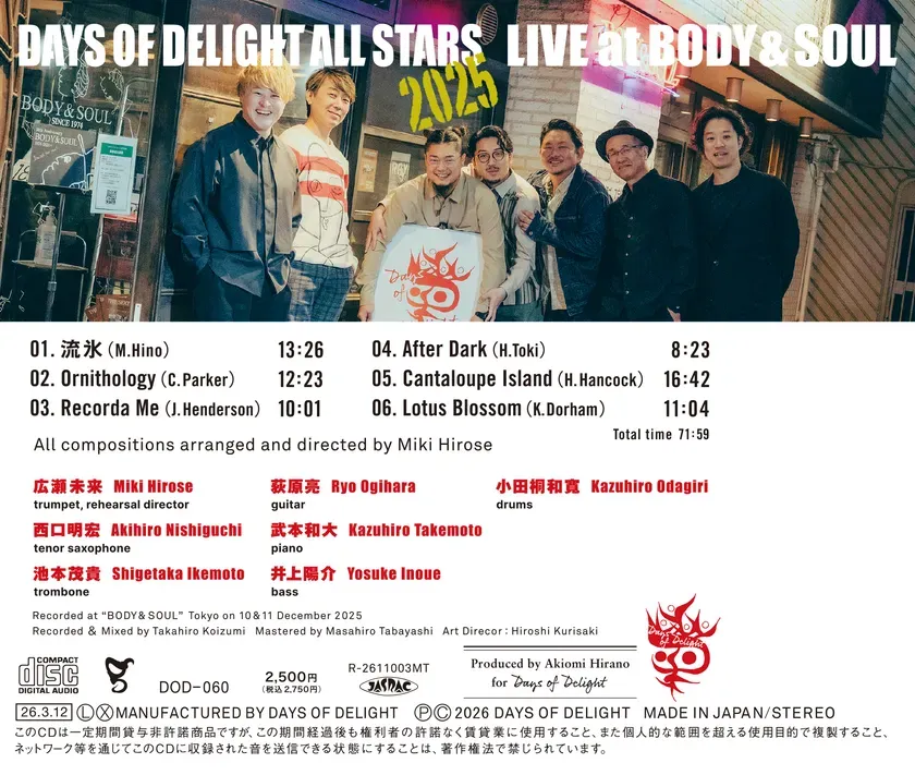 CDバックカバー