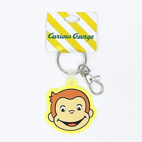 おさるのジョージのフェイスデザインキーホルダー