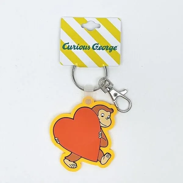 どれにする?おさるのジョージの表情豊かなラバーキーホルダー