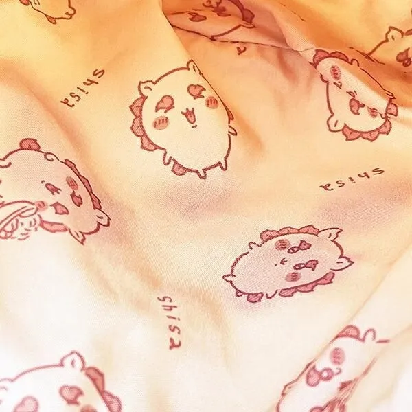 巾着ポーチの内側の柄