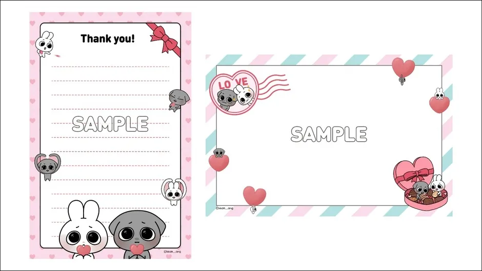 メッセージカードのデザイン