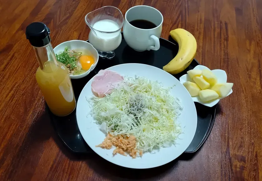 石井先生の朝食「にごり酢キャベツ」