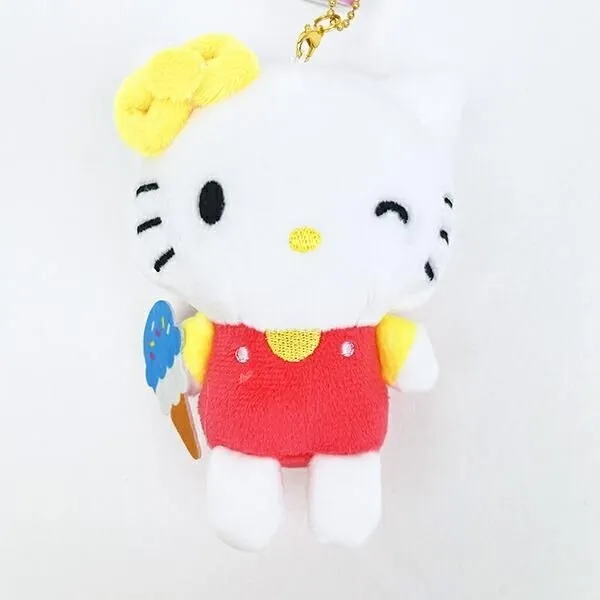 キティとミミィのぬいぐるみキーホルダー