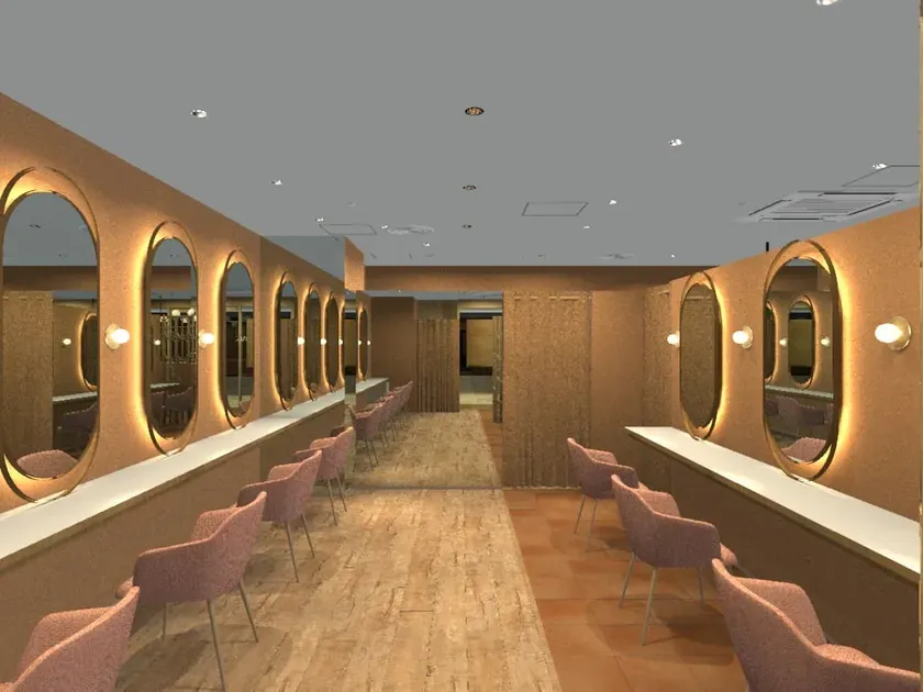 明るく快適な店内