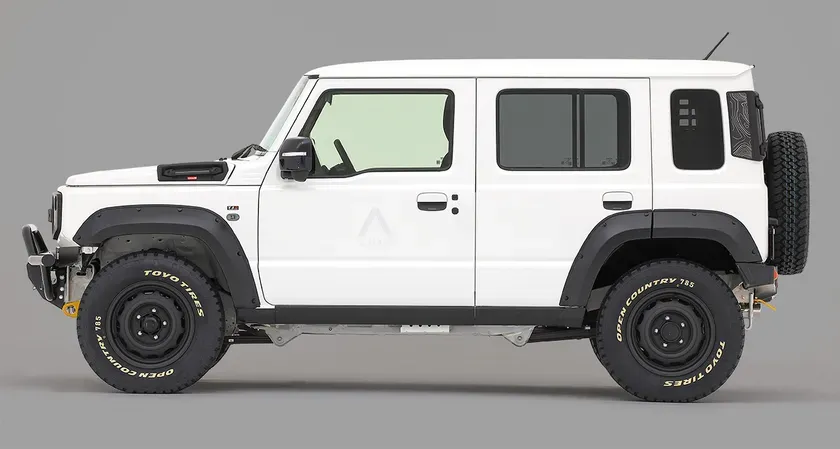 ZERORISEを装着したジムニーノマド