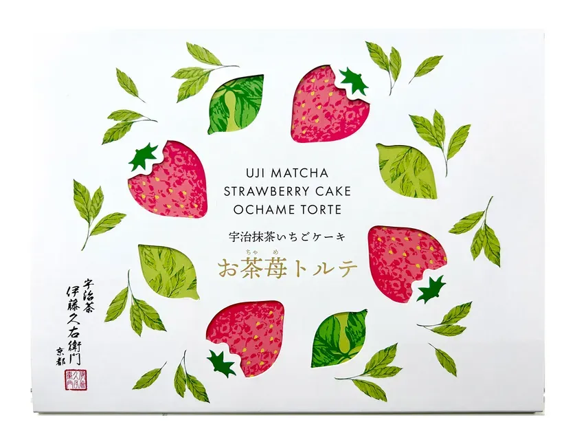 宇治抹茶いちごケーキ お茶苺トルテ パッケージ