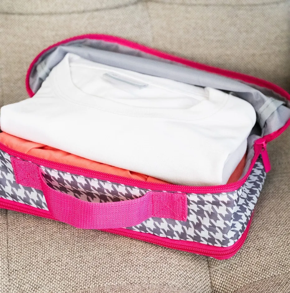 着替えを入れた様子