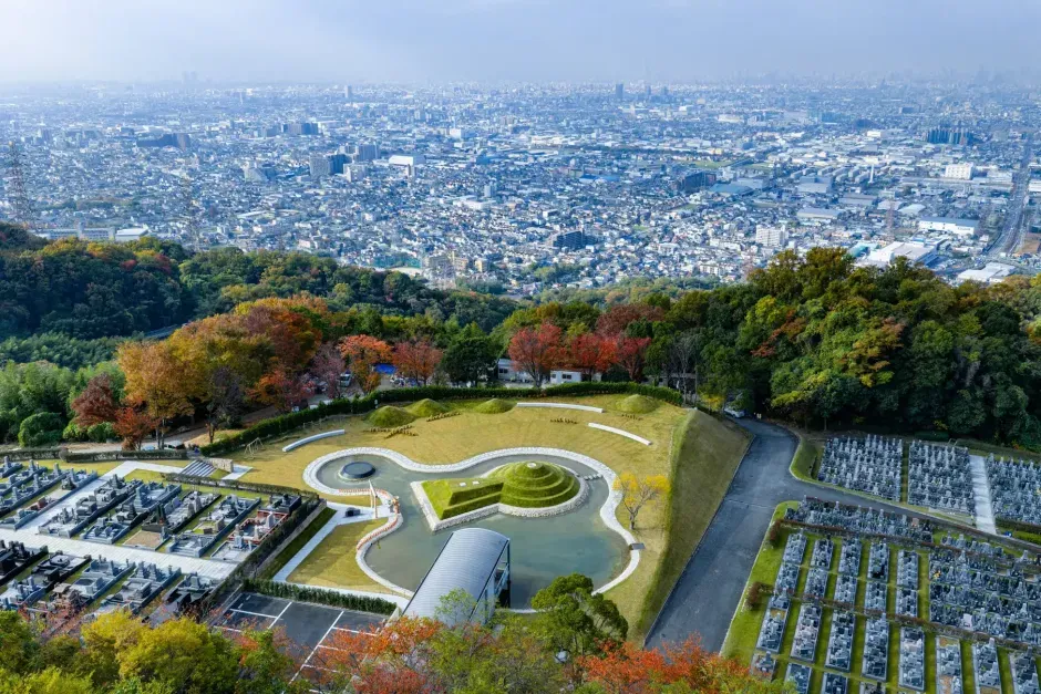 大阪メモリアルパークの航空写真