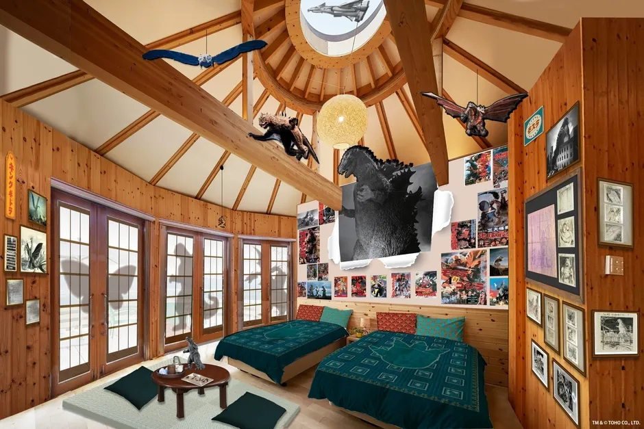 ゴジラコラボルーム『昭和東宝怪獣資料室』