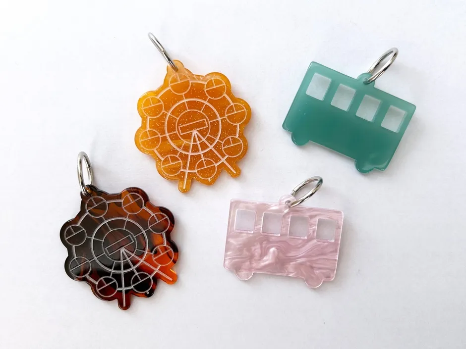 電車と観覧車のオリジナルパーツ