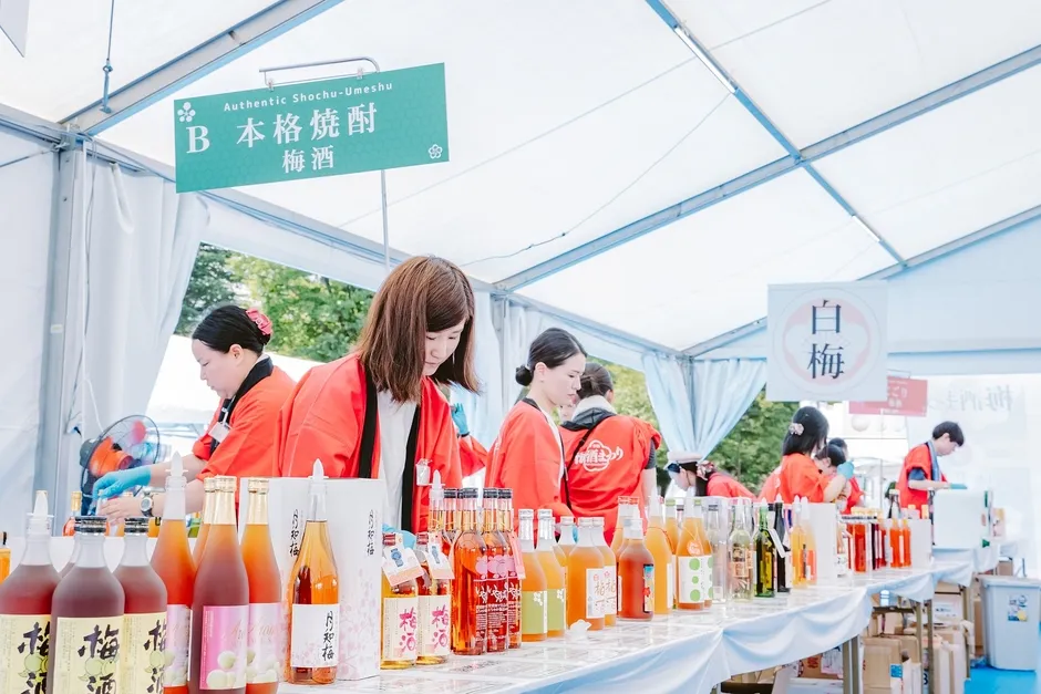 梅酒の試飲販売会